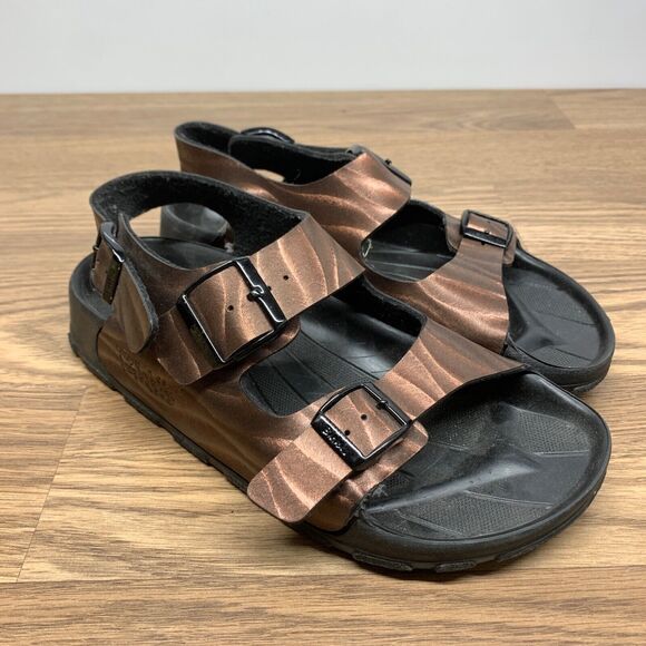 Birkenstock Shoes - Birkenstock Birki's Haiti Copper Slingback Milano Sandals Slide Size 38 Womens 7